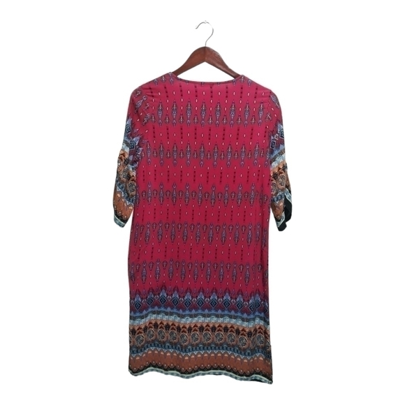 Bohemian style dress. 3/4 sleeves. Size Large.  Non smoking home. - Picture 2 of 5